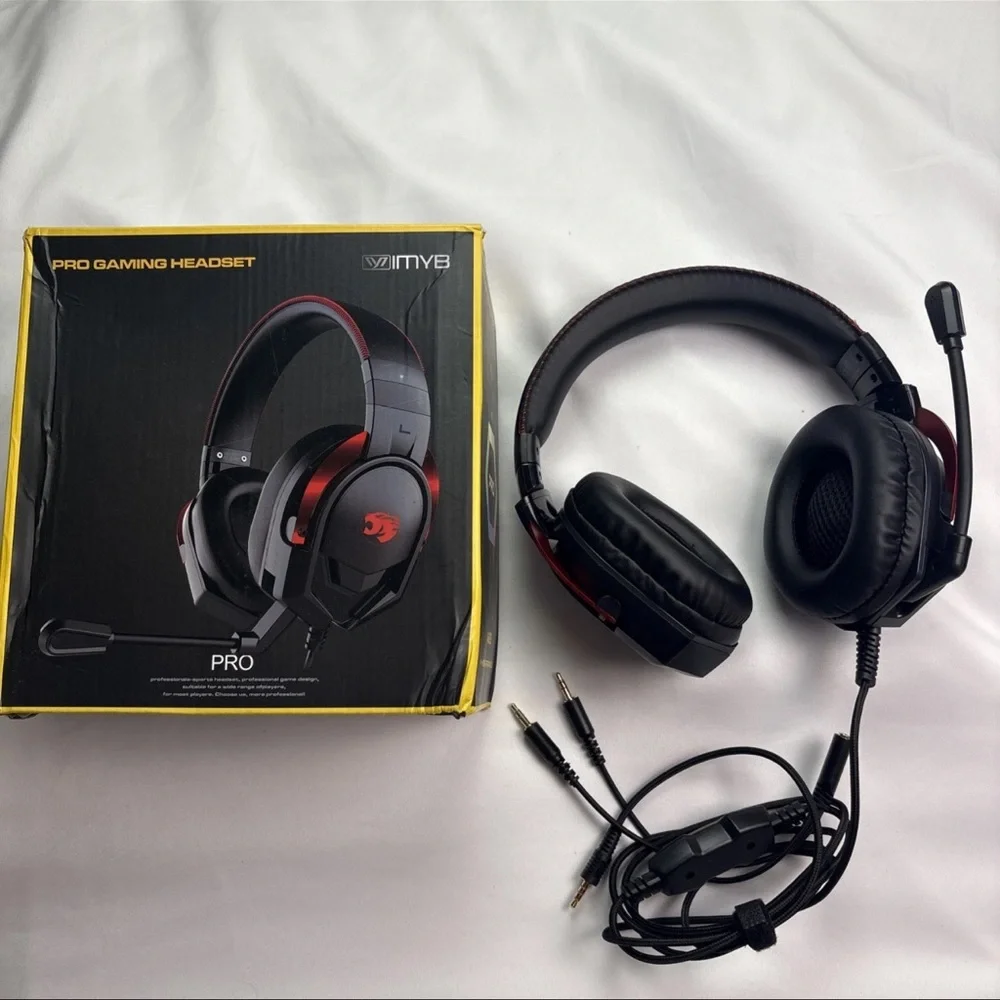 IMYB A88 Gaming Headset with Micro- Black & Red New In Open box
